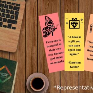 Ergonomically Designed Book Marks With Inspirational Quotes Pack of 12